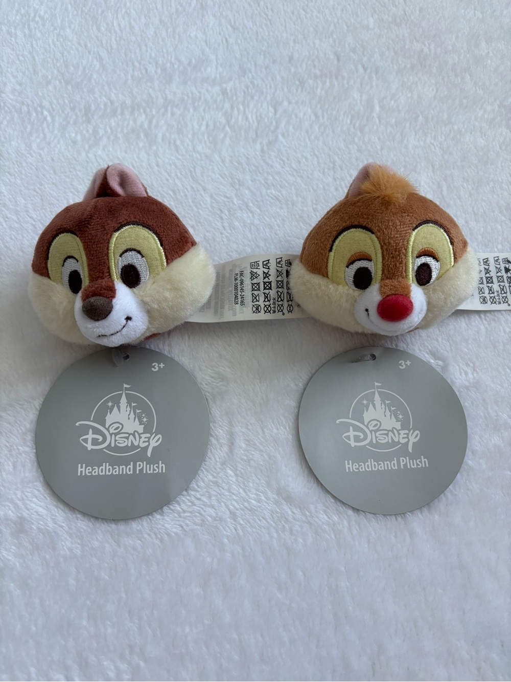 Disney Create Your Own Headband Chip and Dale Plush Set NWT